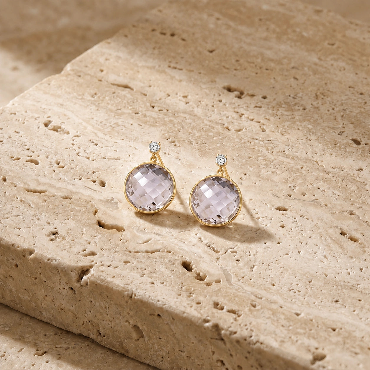 Yellow Gold Amethyst & Diamond — Mariaalbertina