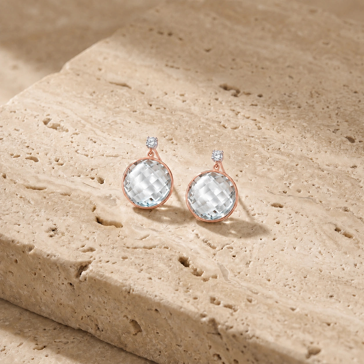Rose Gold Lemon Quartz & Diamond — Mariaalbertina
