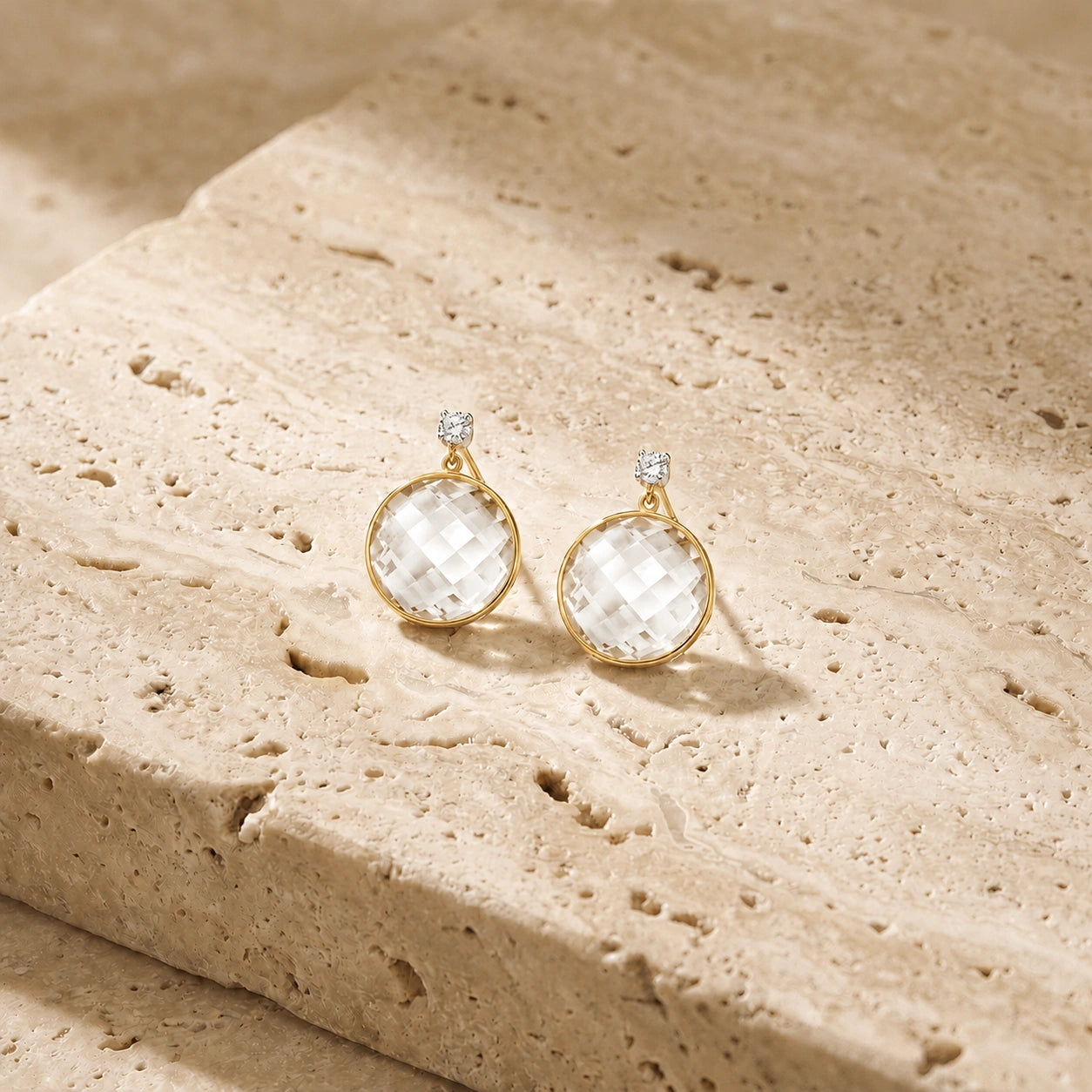 Yellow Gold Lemon Quartz & Diamond — Mariaalbertina