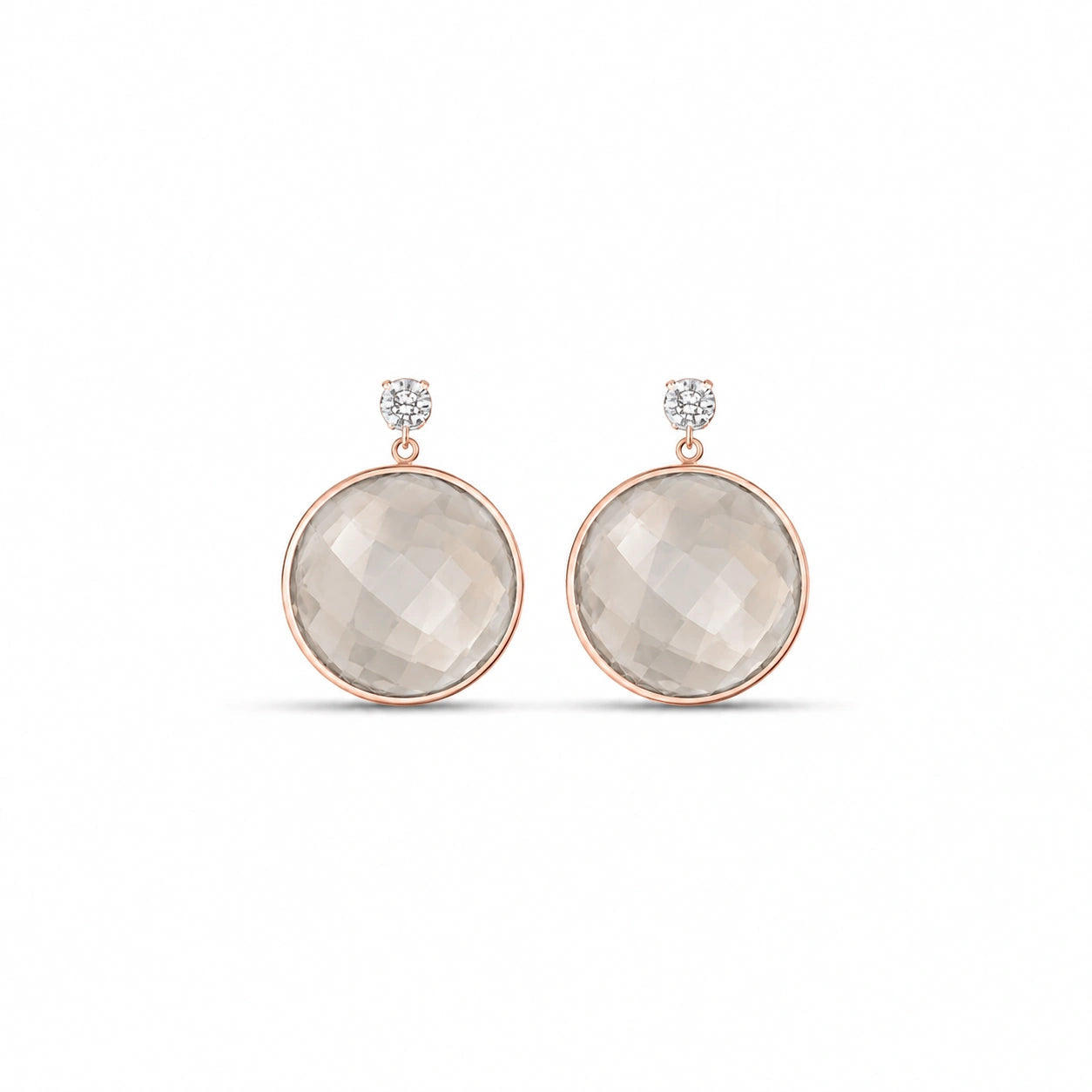 Rose Gold Rose Quartz & Diamond — Mariaalbertina