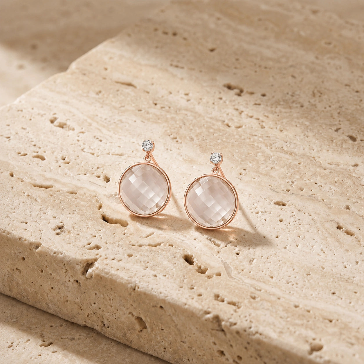 Rose Gold Rose Quartz & Diamond — Mariaalbertina