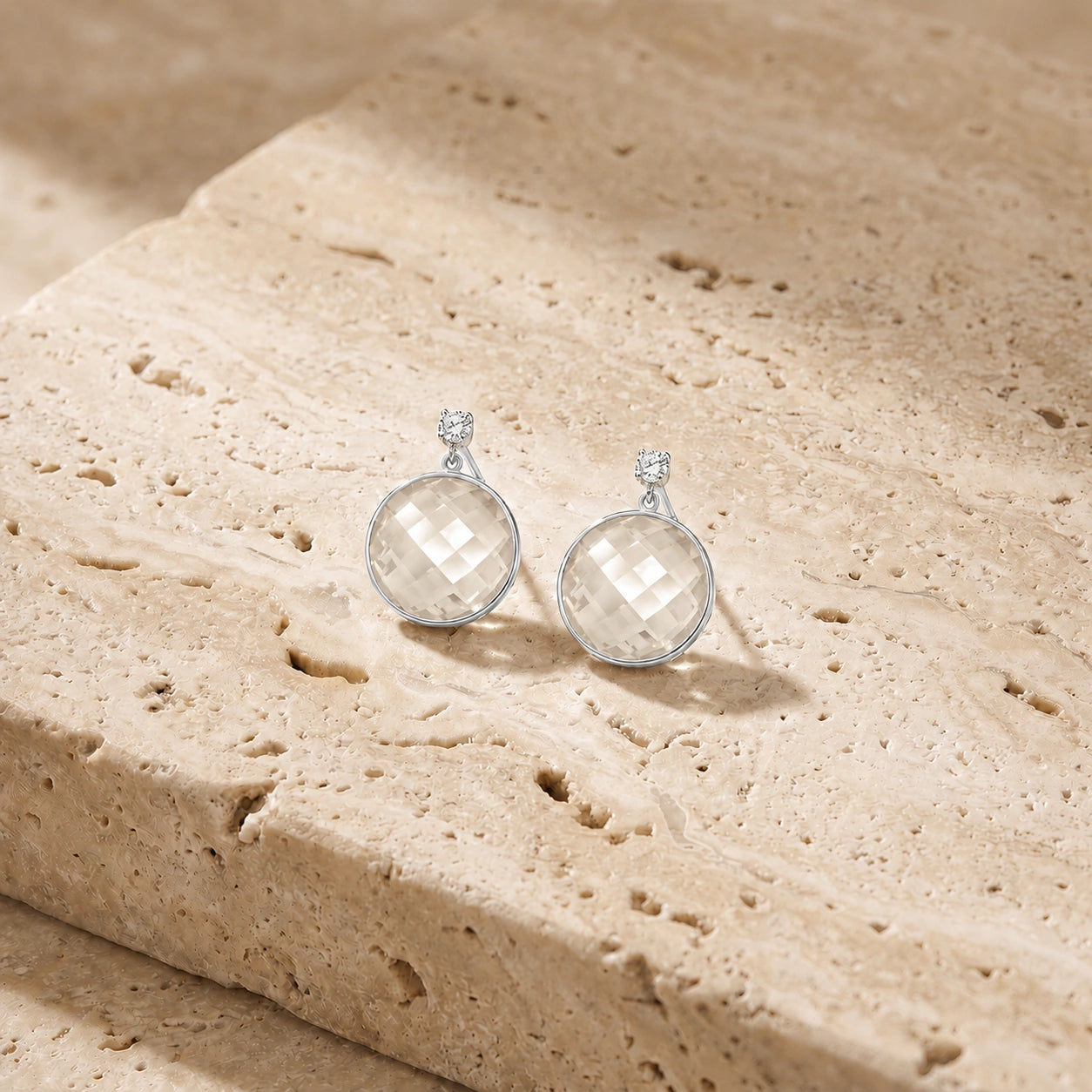 White Gold Rose Quartz & Diamond — Mariaalbertina