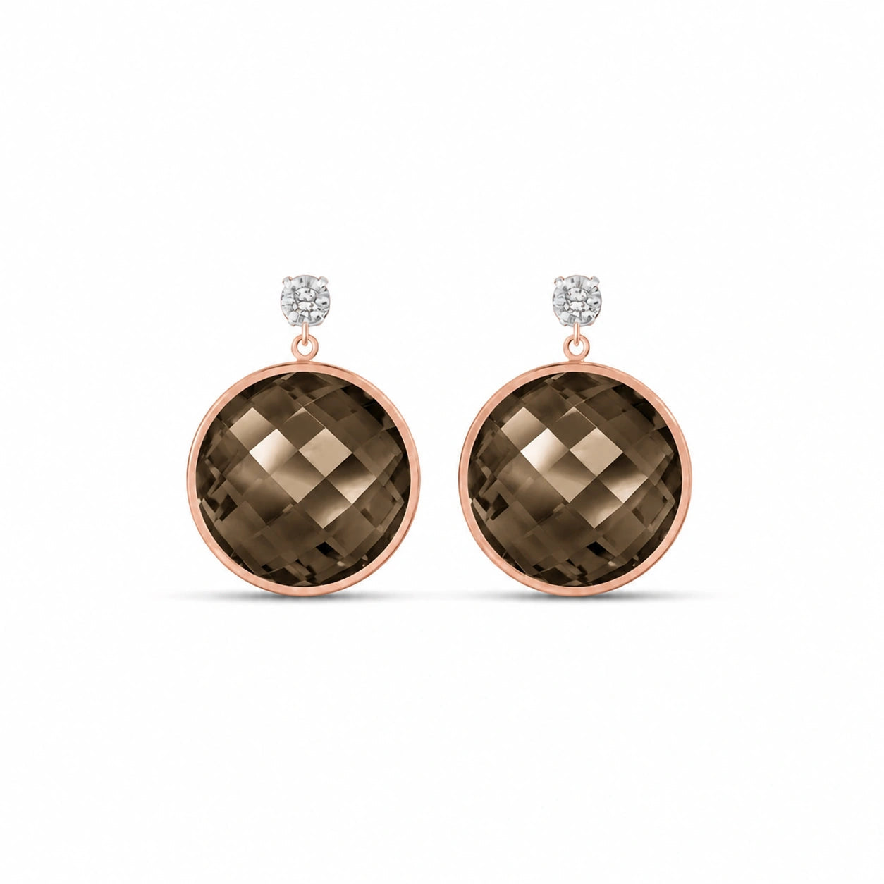 Rose Gold Smoky Quartz & Diamond — Mariaalbertina