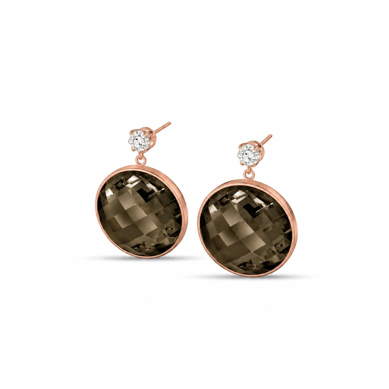 Rose Gold Smoky Quartz & Diamond — Mariaalbertina