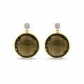 Yellow Gold Smoky Quartz & Diamond — Mariaalbertina