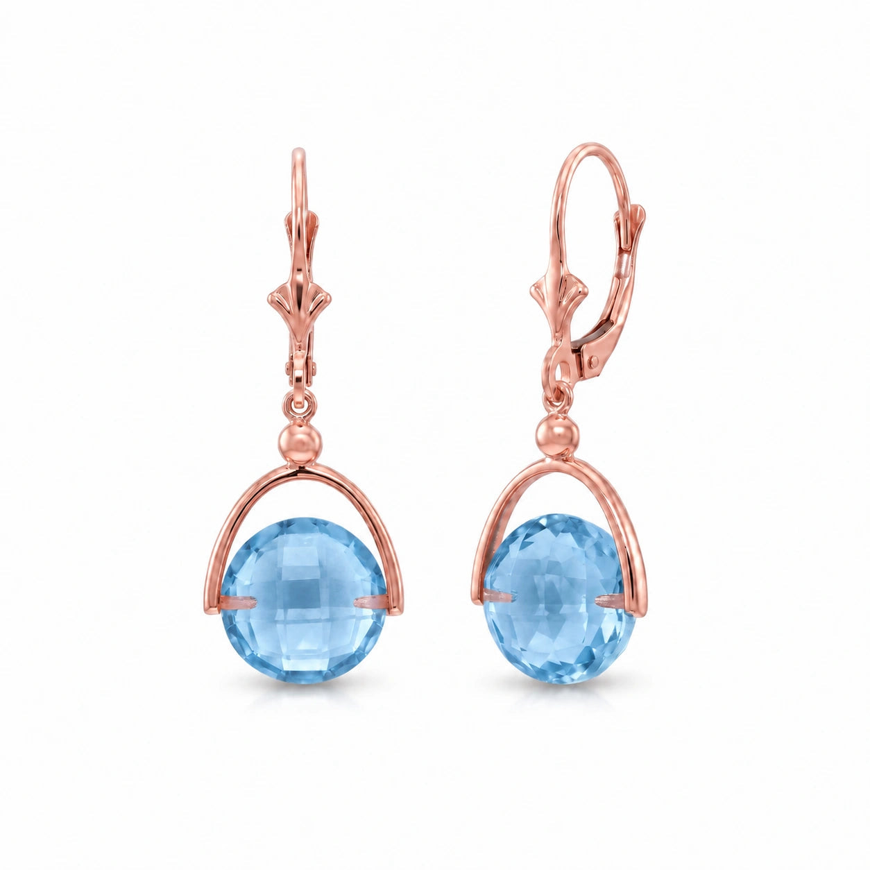 Rose Gold Blue Topaz — Diomira