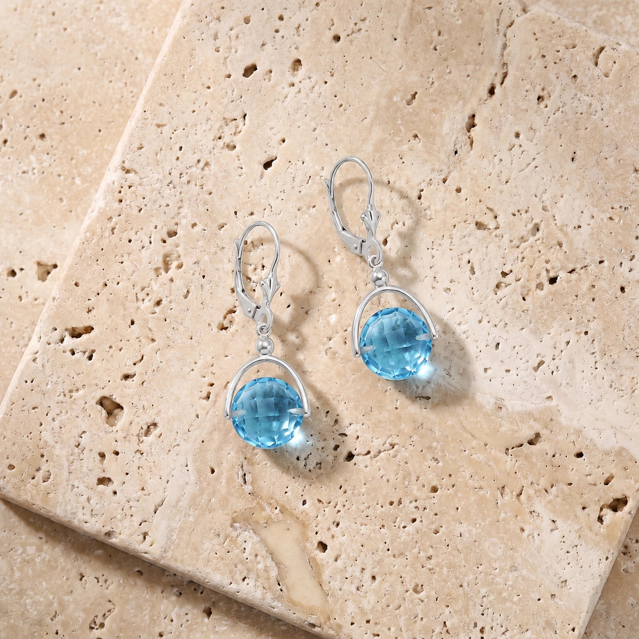 White Gold Blue Topaz — Diomira