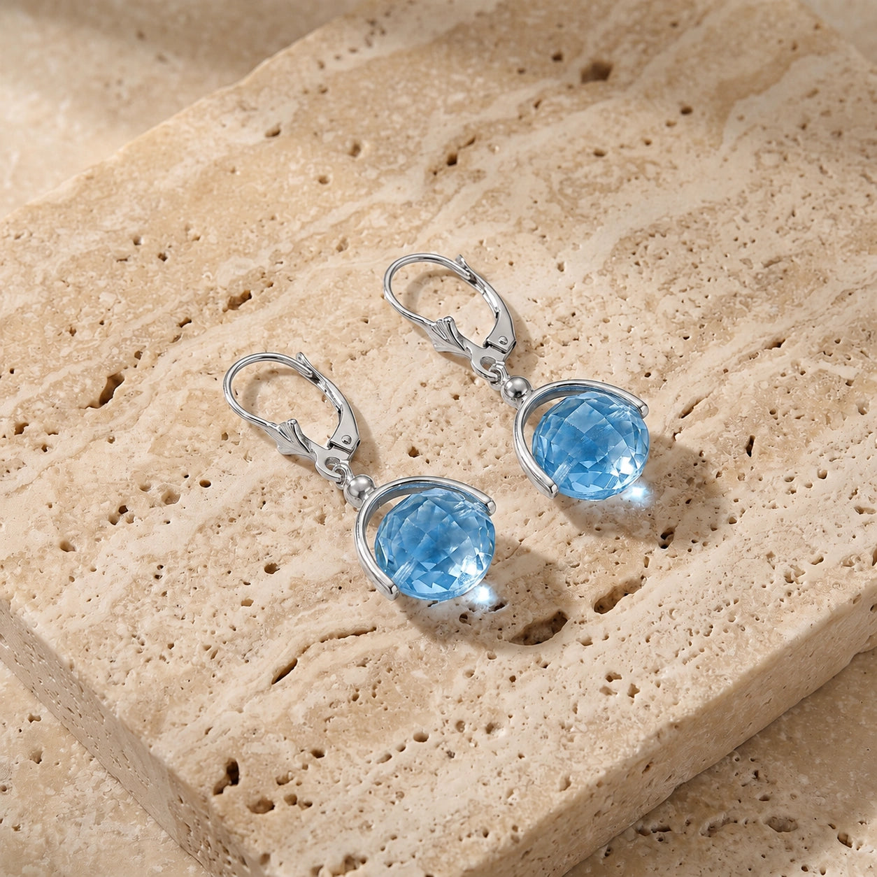 White Gold Blue Topaz — Diomira
