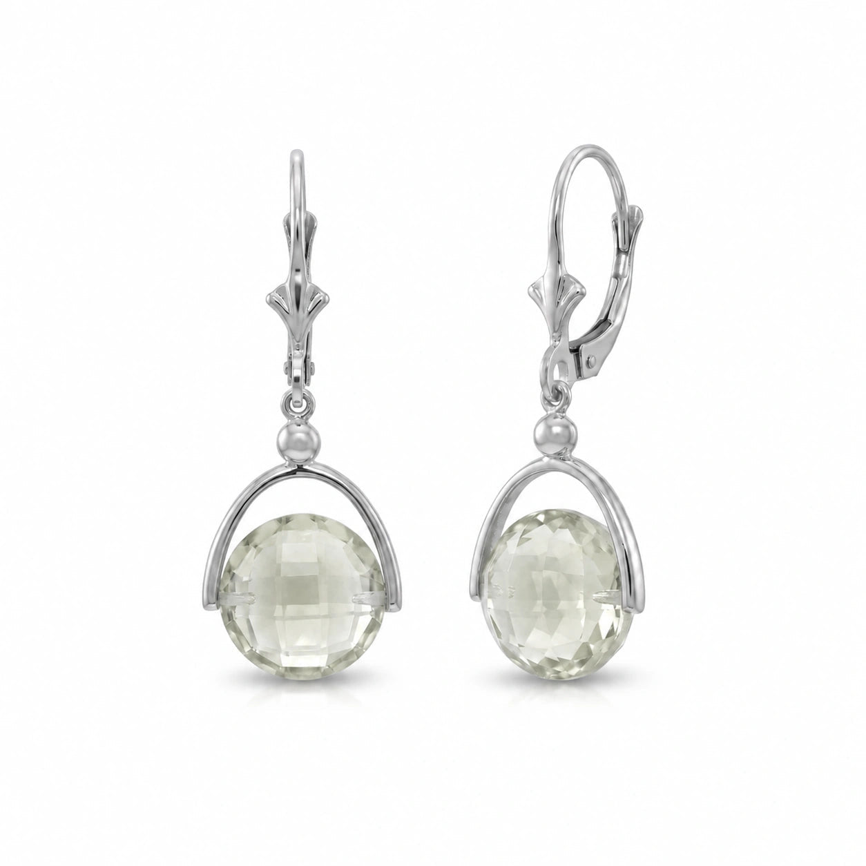 White Gold Green Amethyst — Diomira