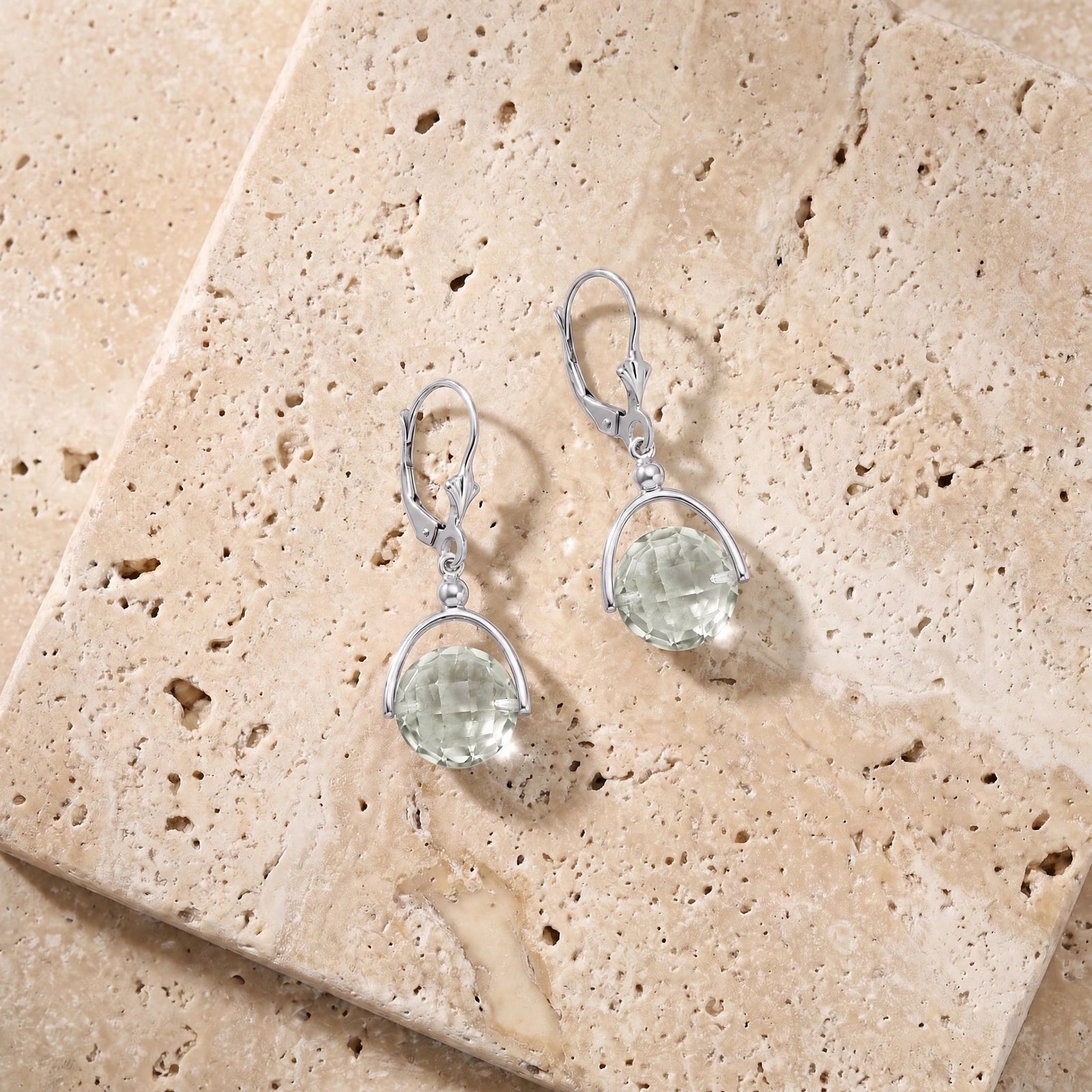 White Gold Green Amethyst — Diomira