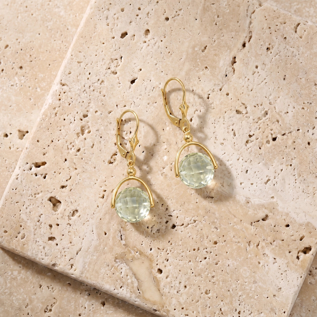 Yellow Gold Green Amethyst — Diomira