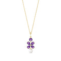 Yellow Gold Pearl & Amethyst — Amantina