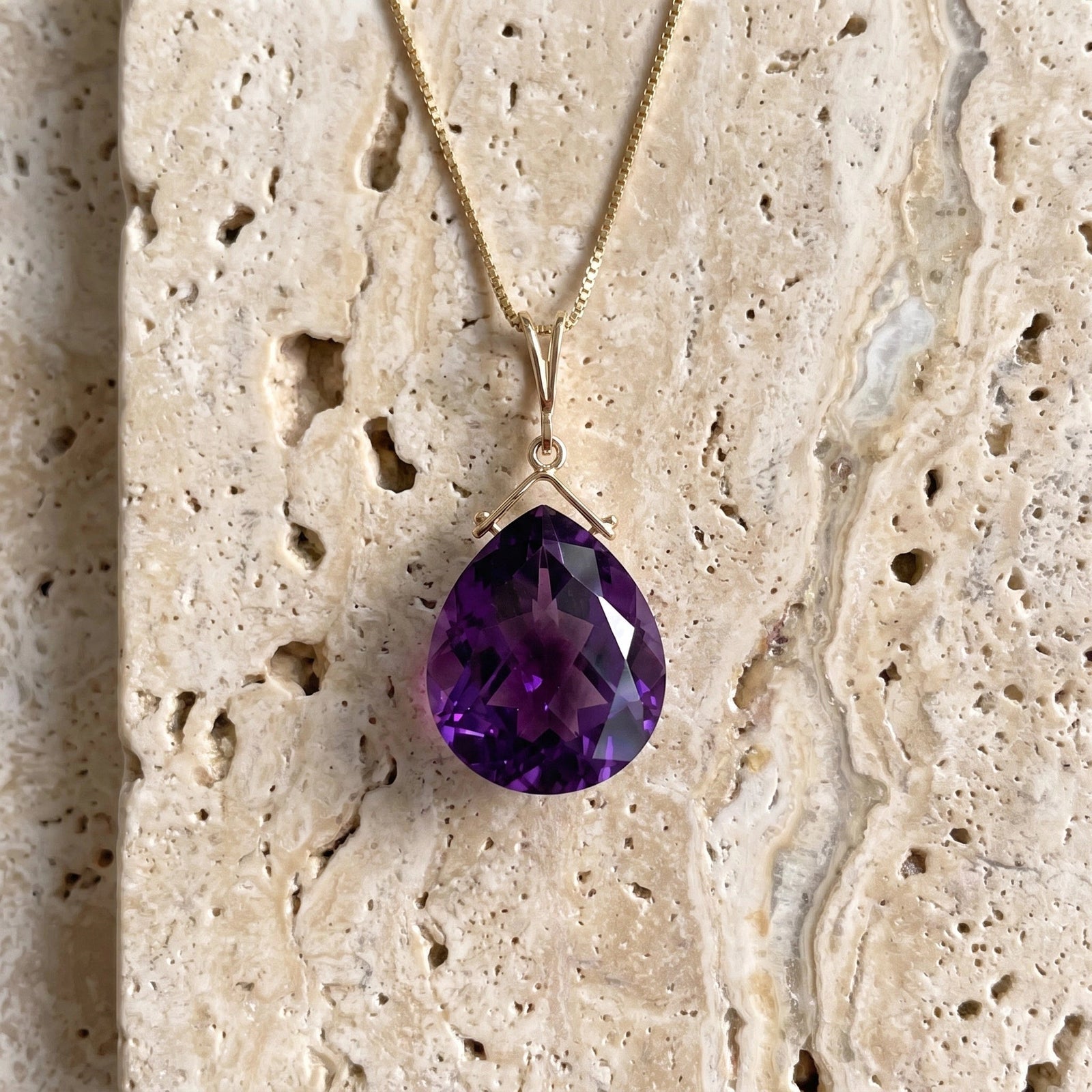 Yellow Gold Amethyst — Bellina