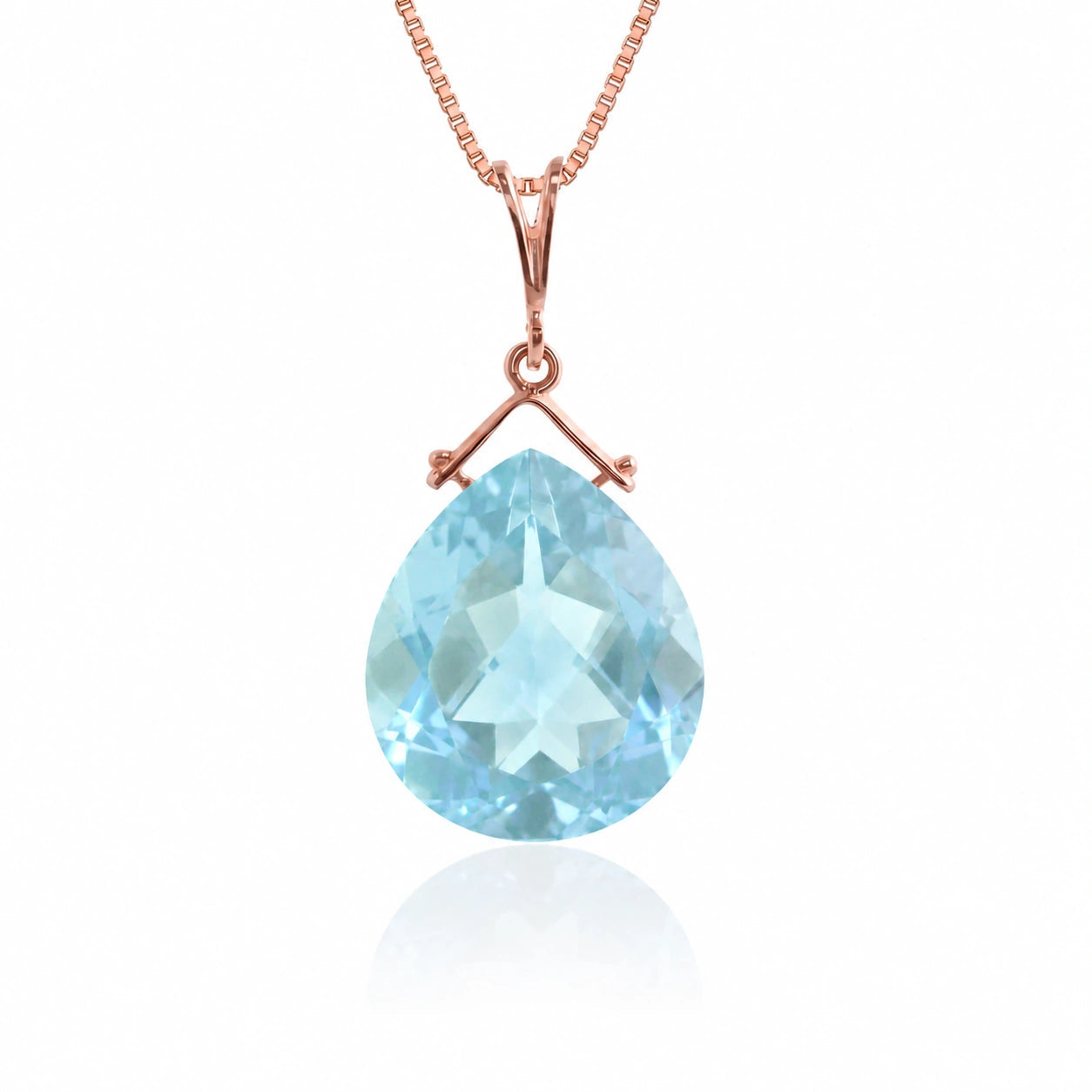 Rose Gold Blue Topaz — Bellina