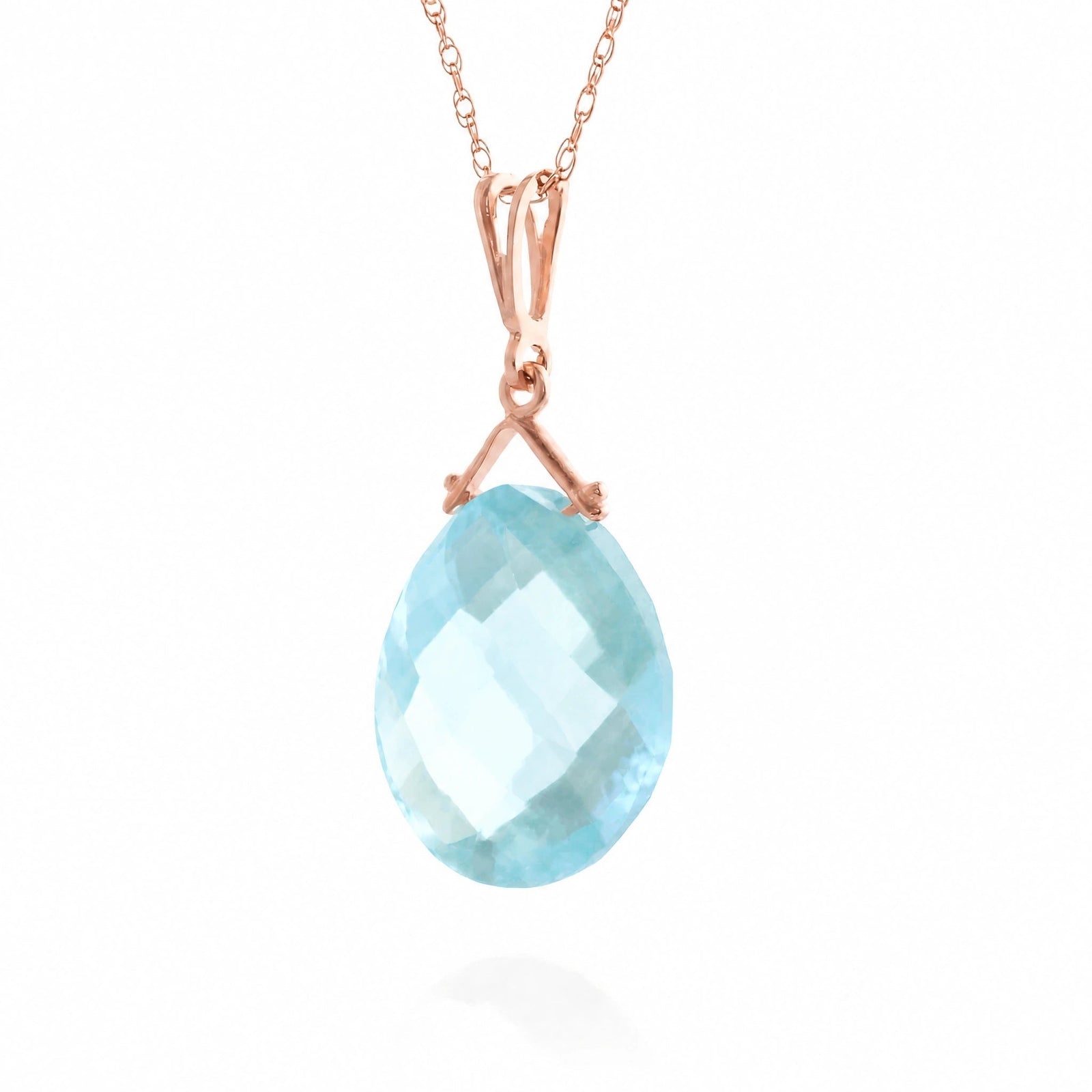 Rose Gold Blue Topaz — Bellina