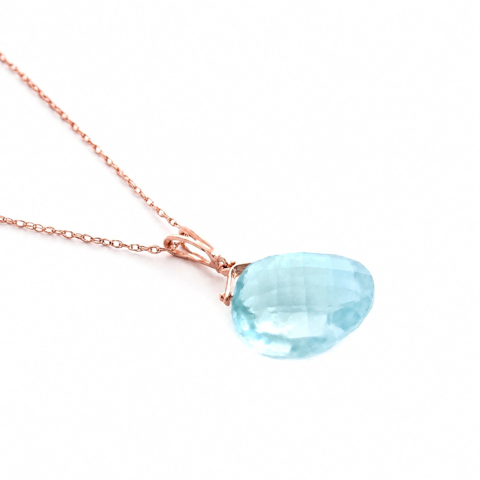 Rose Gold Blue Topaz — Bellina