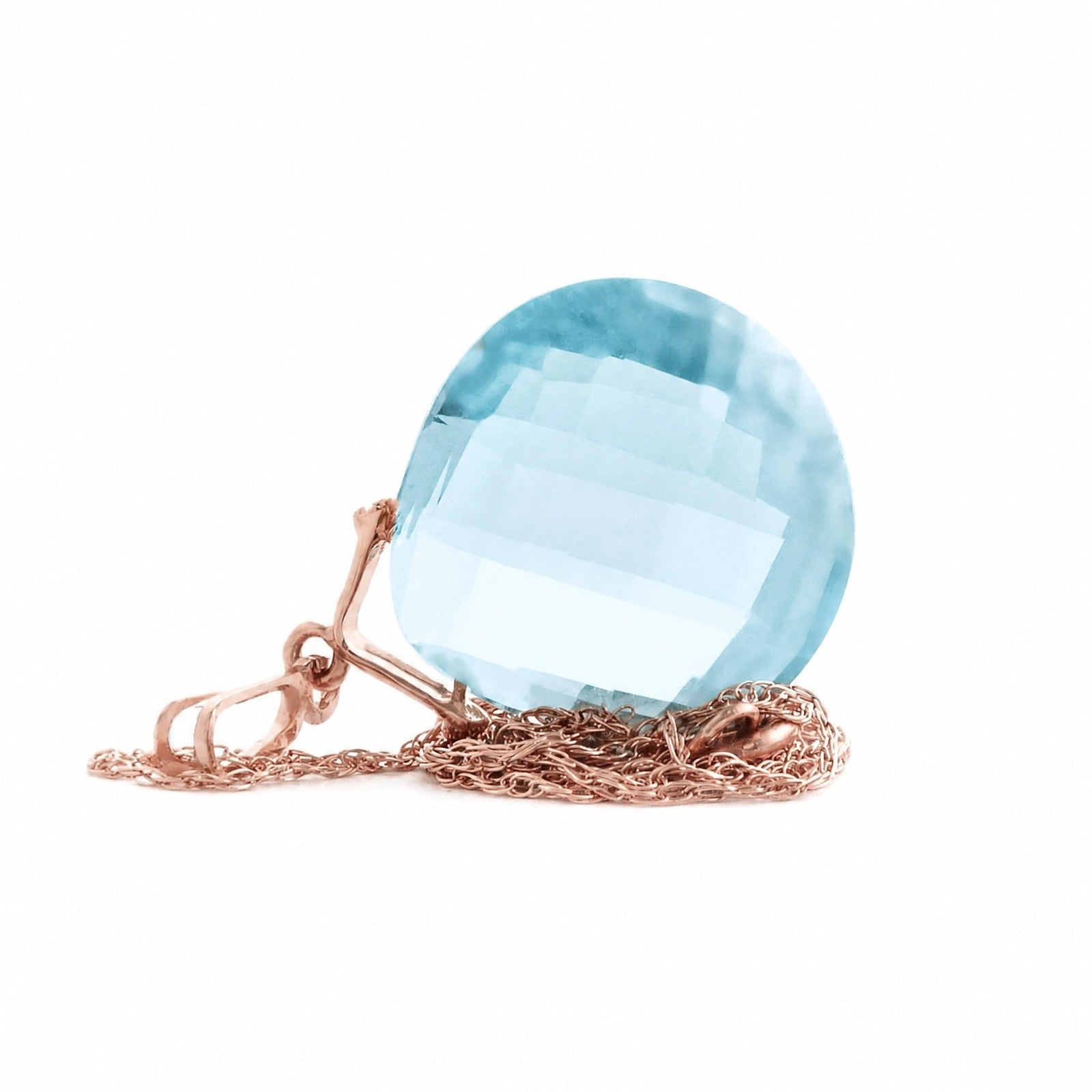 Rose Gold Blue Topaz — Bellina