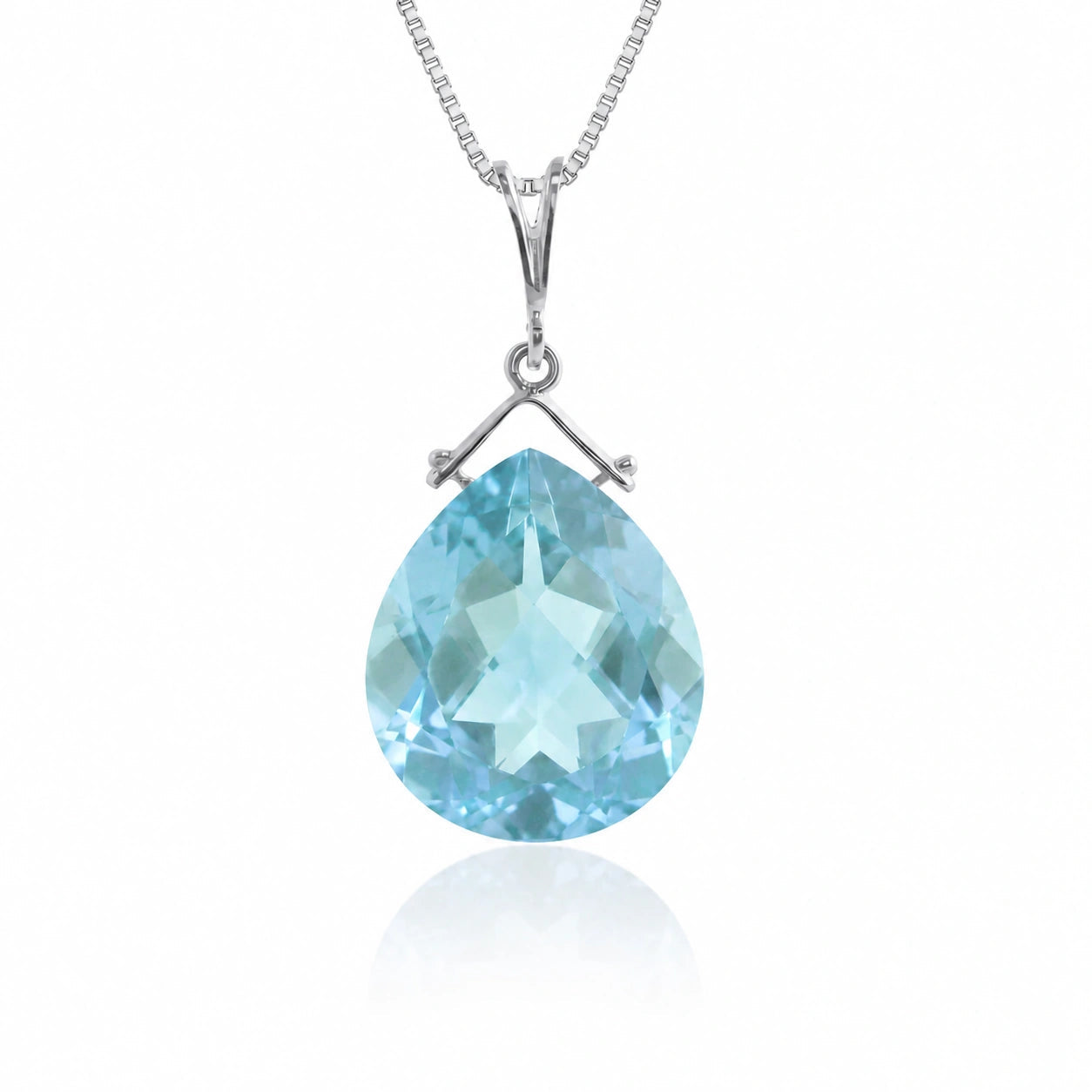 White Gold Blue Topaz — Bellina
