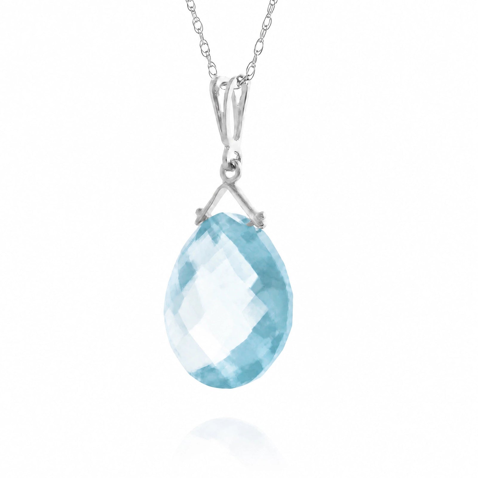 White Gold Blue Topaz — Bellina