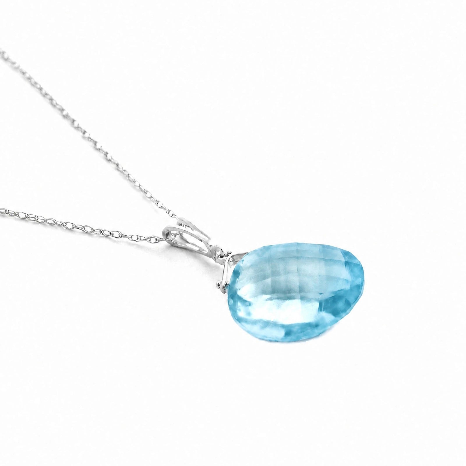 White Gold Blue Topaz — Bellina