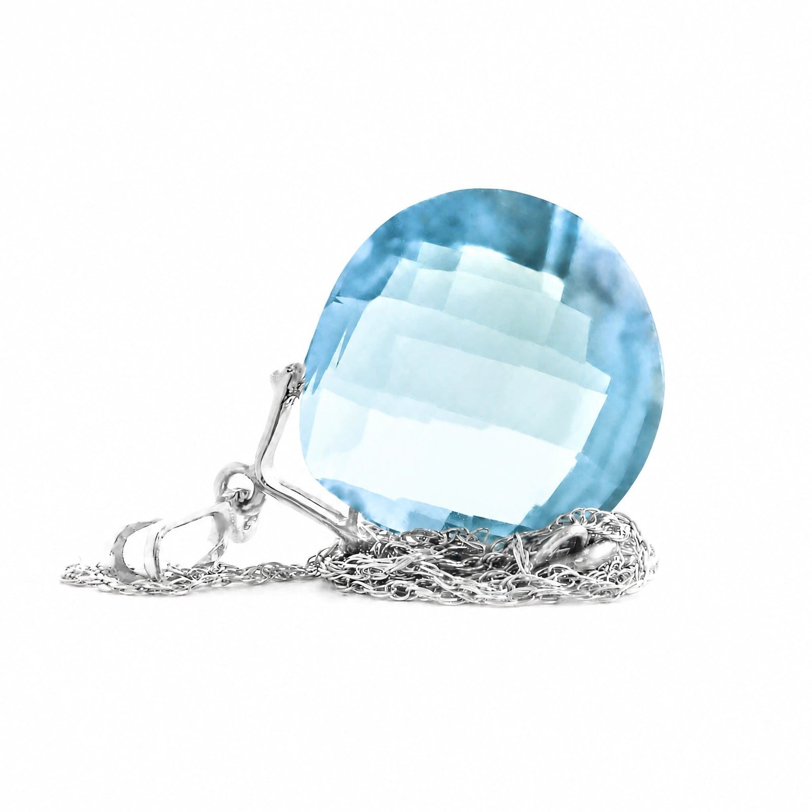 White Gold Blue Topaz — Bellina