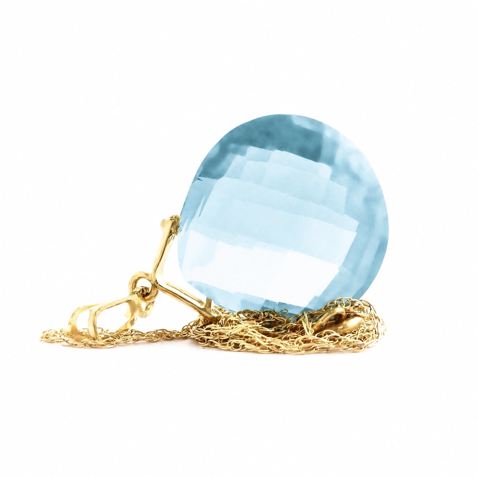 Yellow Gold Blue Topaz — Bellina