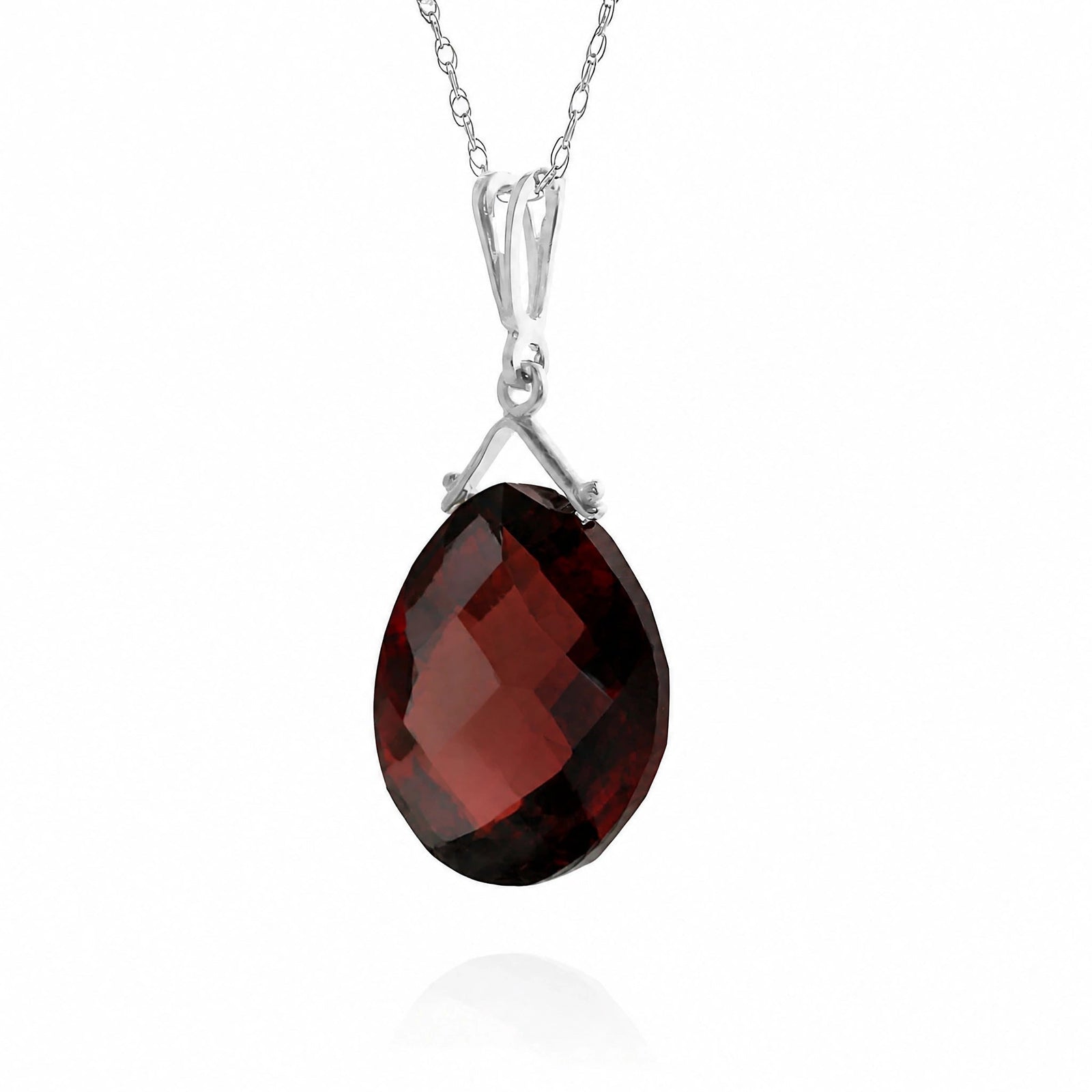 White Gold Garnet — Bellina