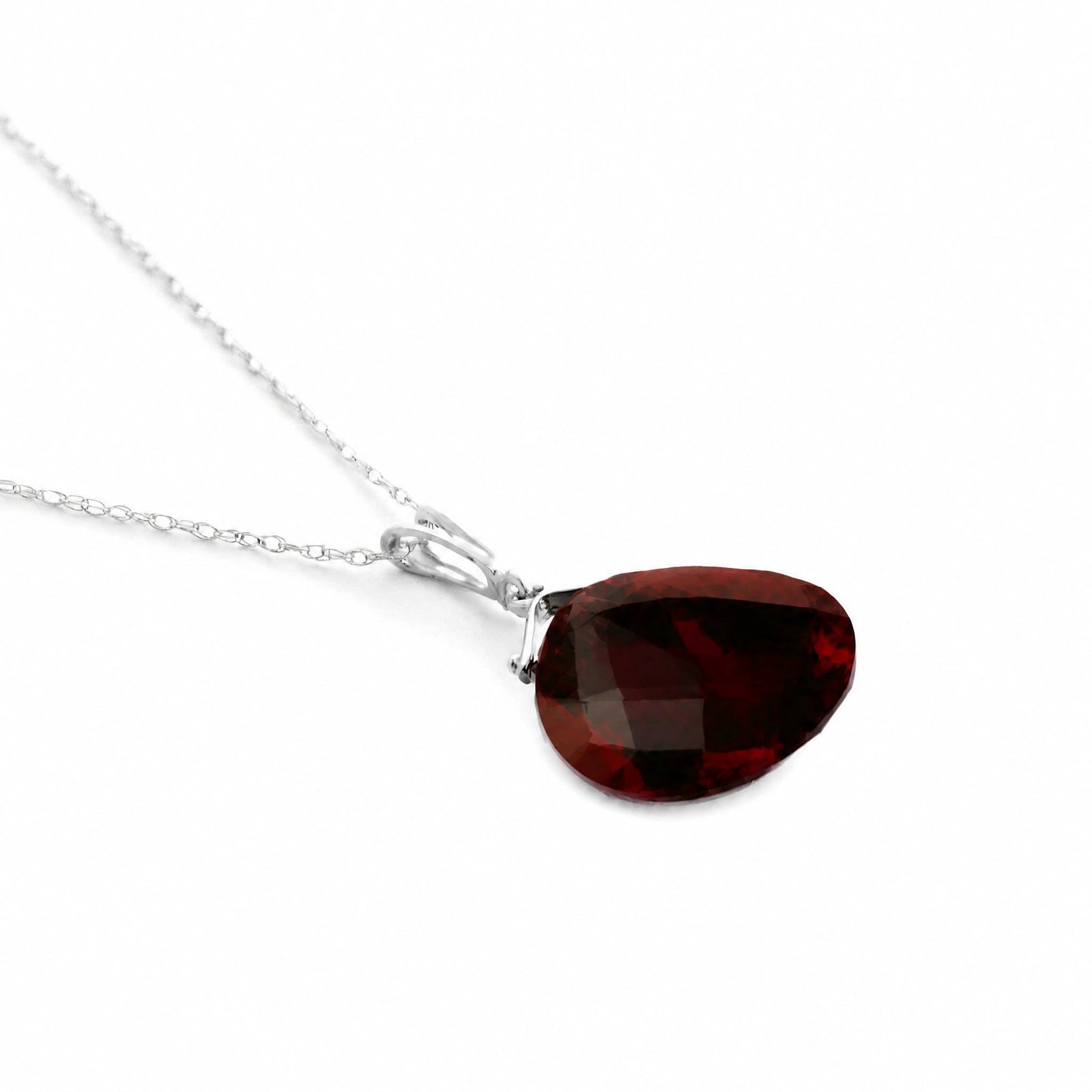White Gold Garnet — Bellina