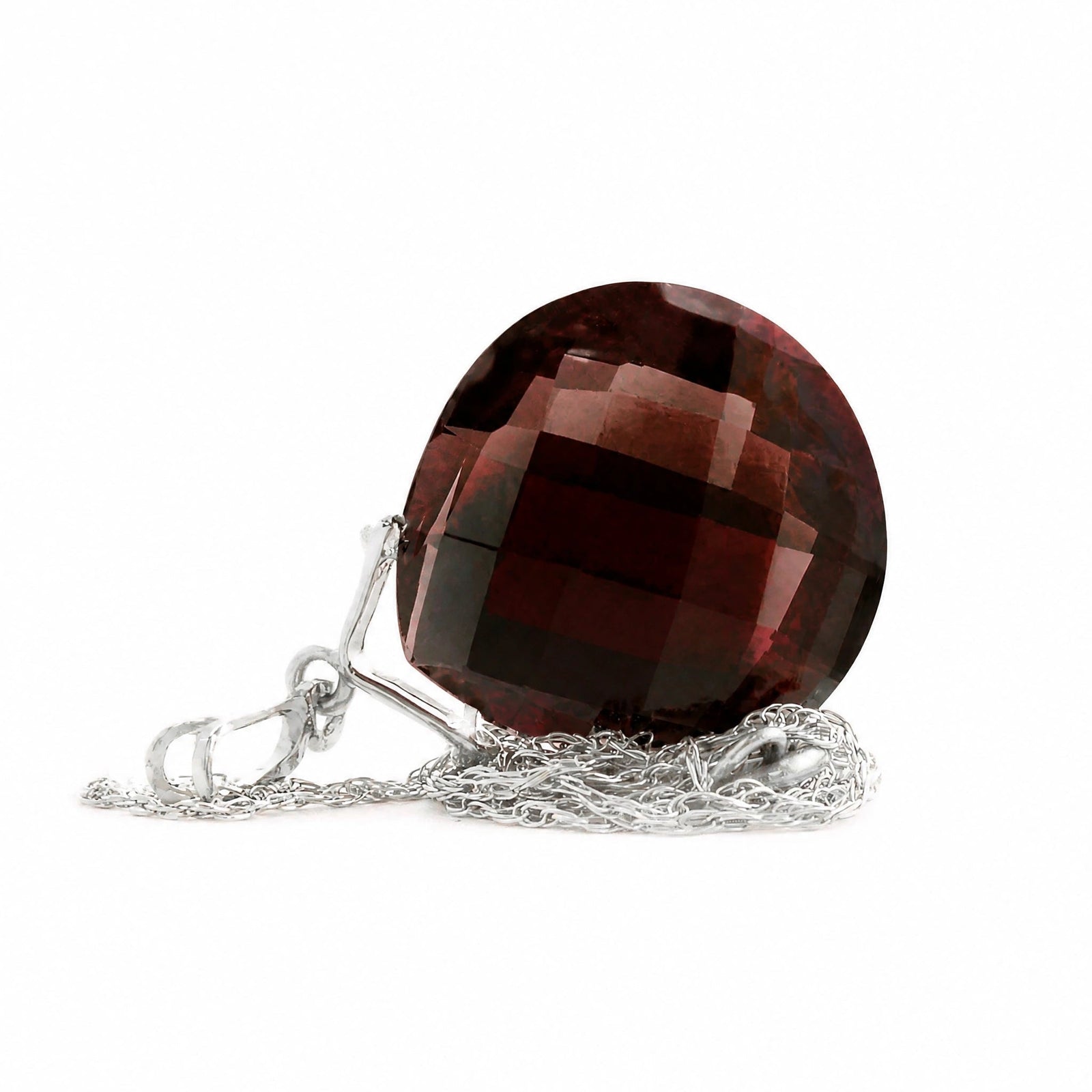 White Gold Garnet — Bellina