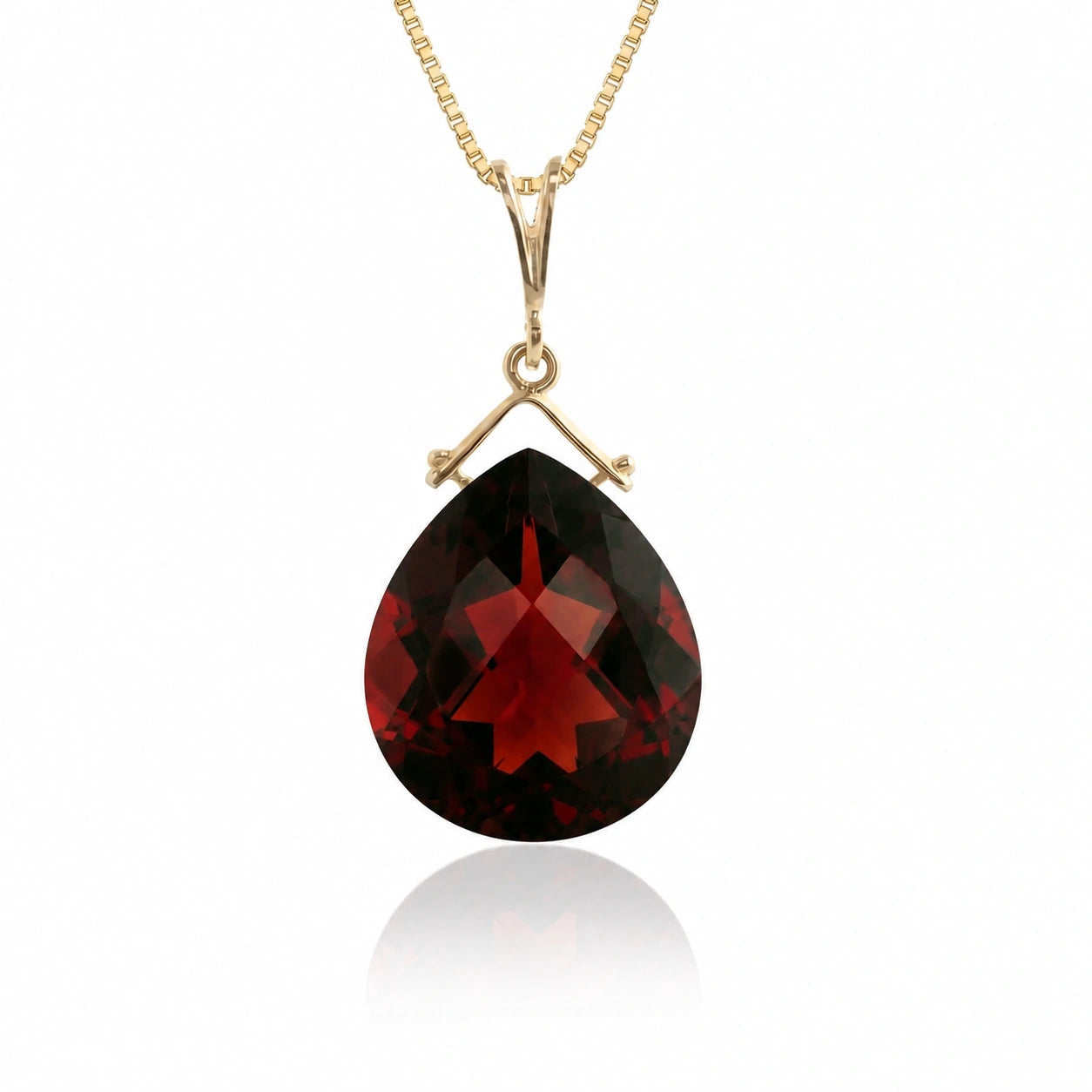 Yellow Gold Garnet — Bellina