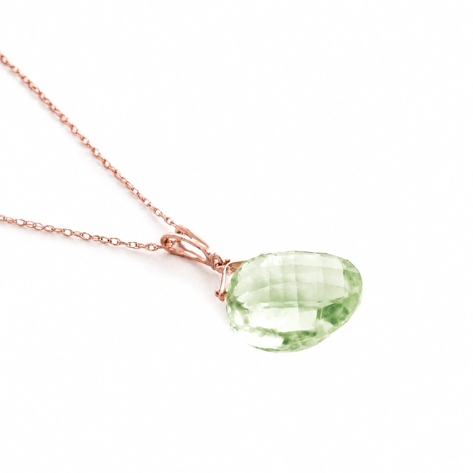 Rose Gold Green Amethyst — Bellina