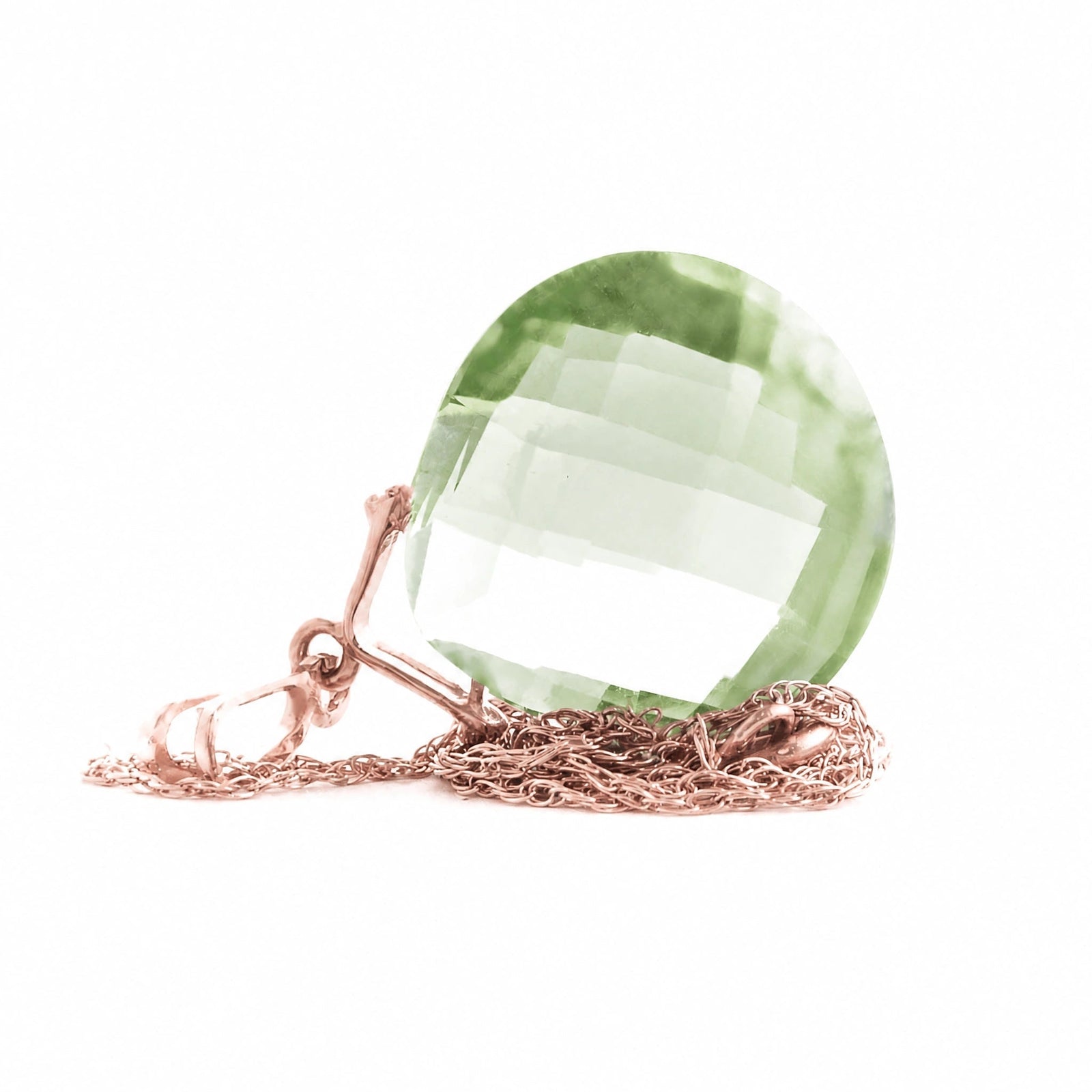 Rose Gold Green Amethyst — Bellina