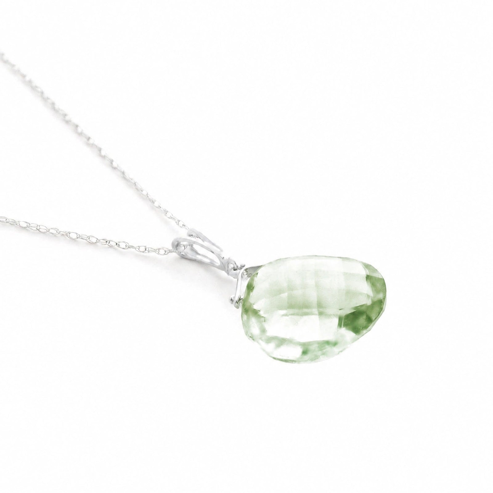 White Gold Green Amethyst — Bellina