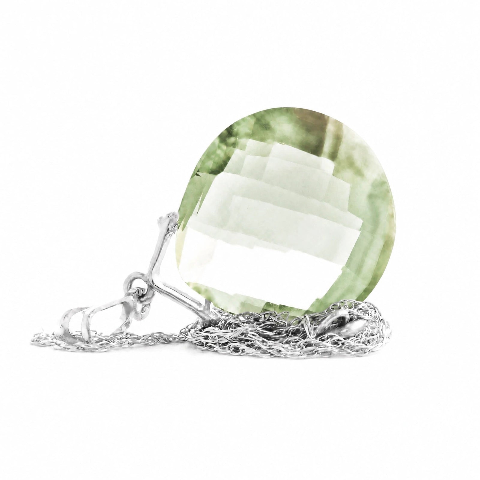 White Gold Green Amethyst — Bellina