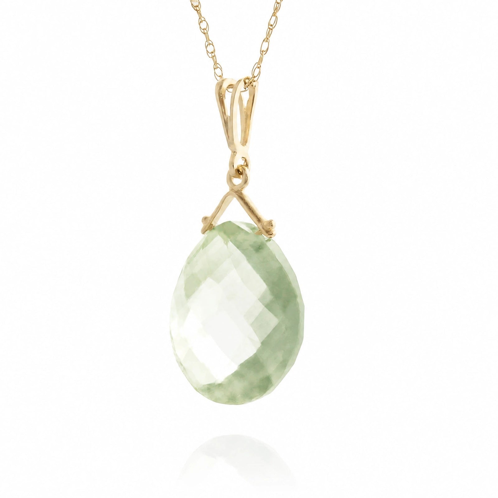 Yellow Gold Green Amethyst — Bellina