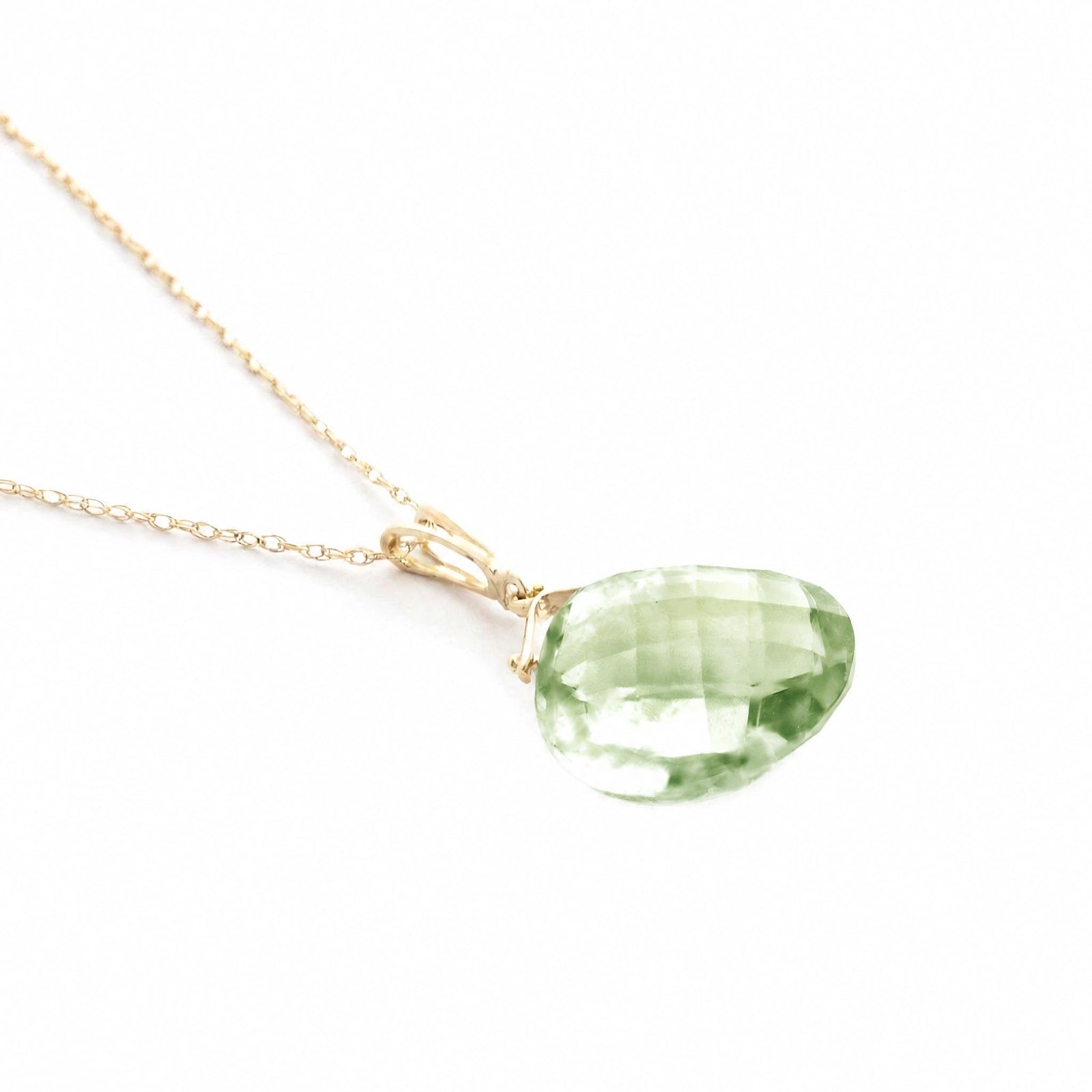 Yellow Gold Green Amethyst — Bellina