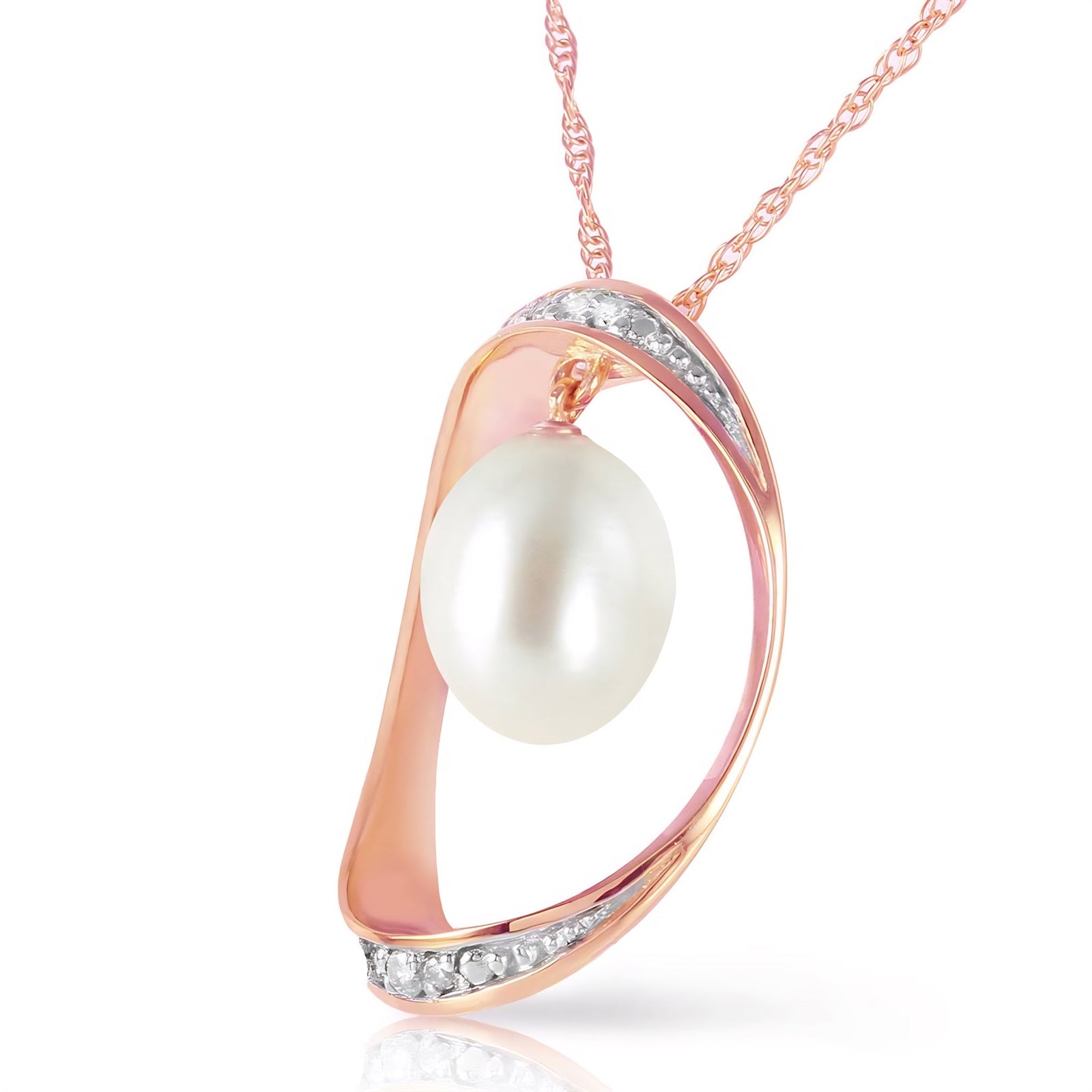 Rose Gold Pendant Necklace Ruby 10K — Donata