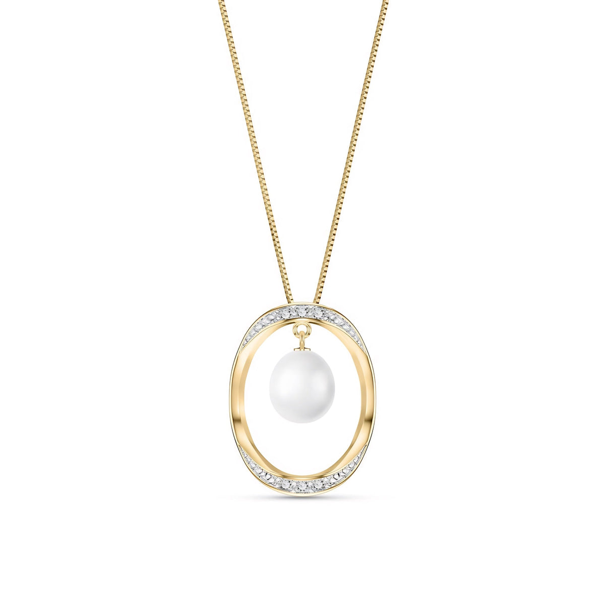 Yellow Gold Pendant Necklace Ruby 10K — Donata