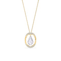 Yellow Gold Pendant Necklace Pearl 10K — Donata