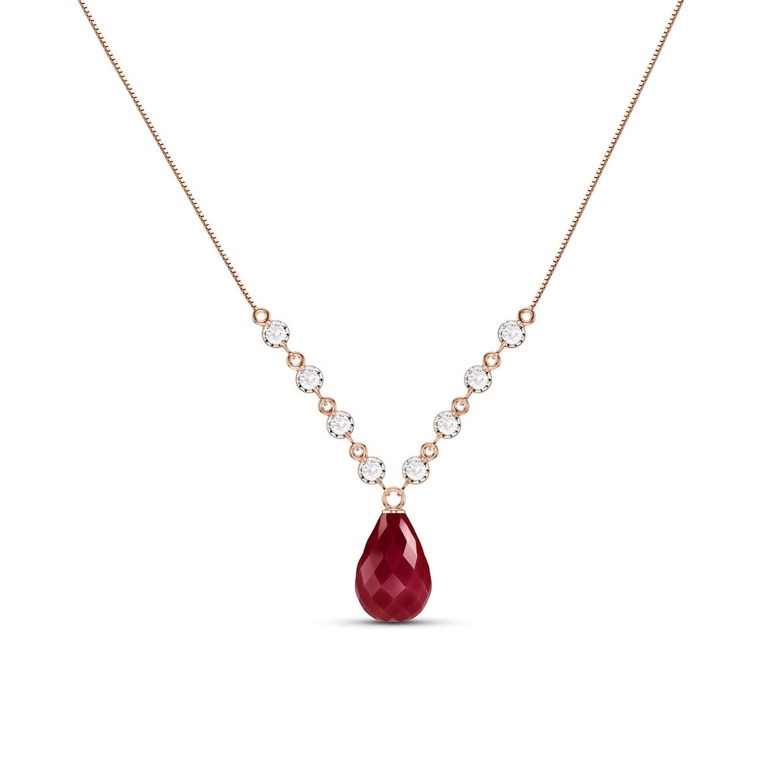 Rose Gold Diamond & Ruby — Clarice