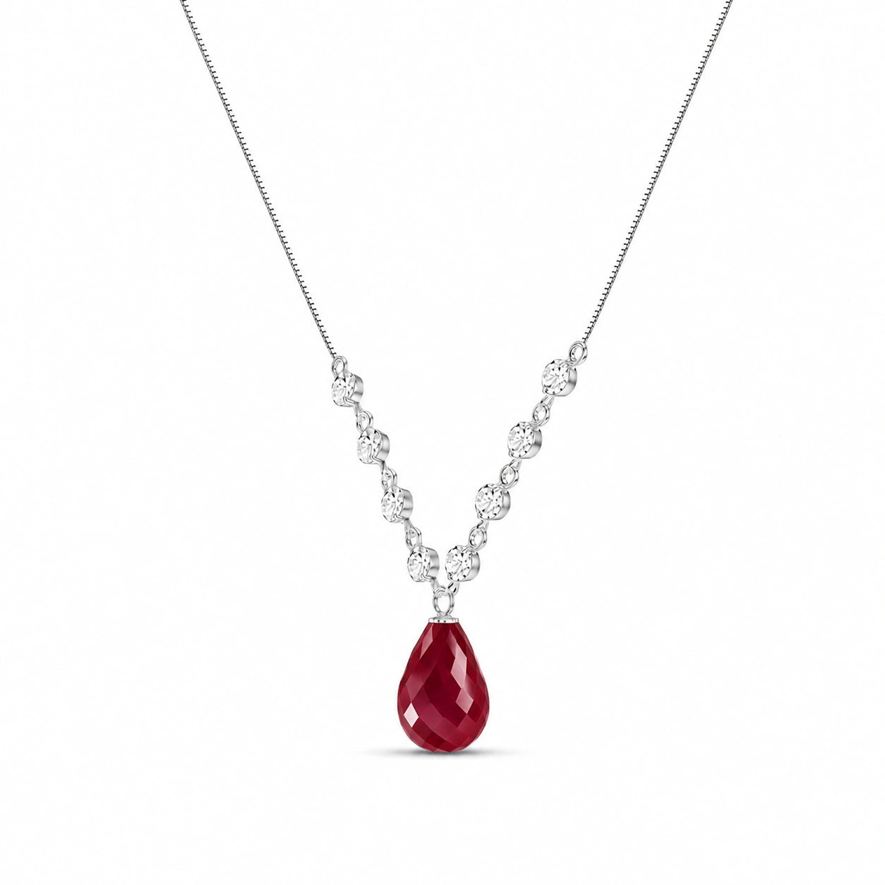 White Gold Diamond & Ruby — Clarice