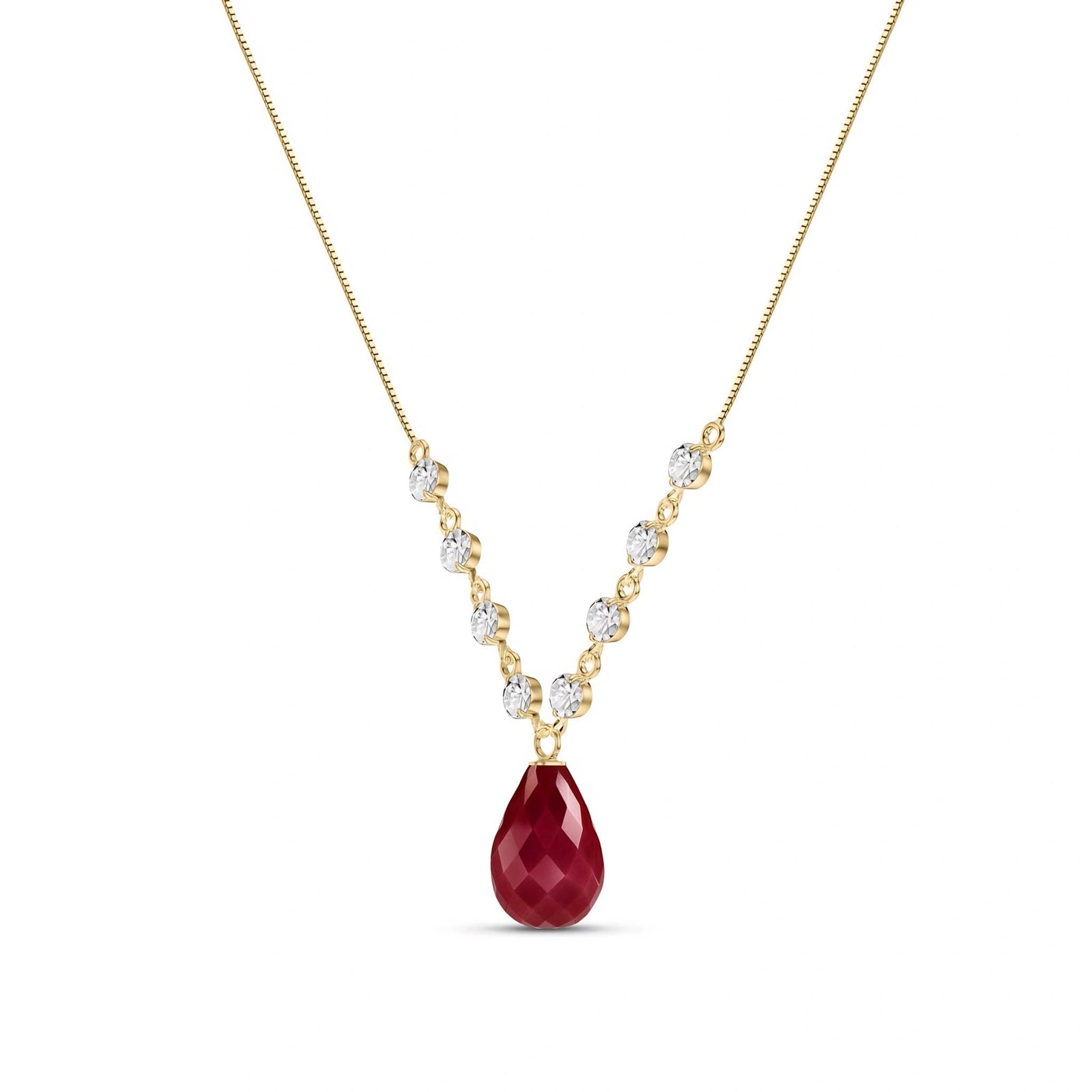 Yellow Gold Diamond & Ruby — Clarice