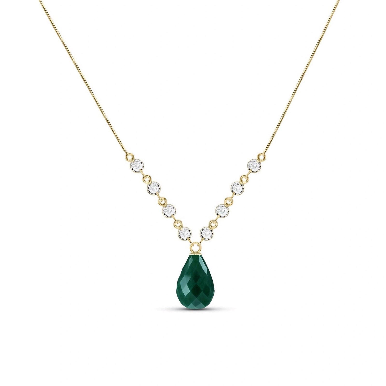 Yellow Gold Emerald & Diamond — Clarice