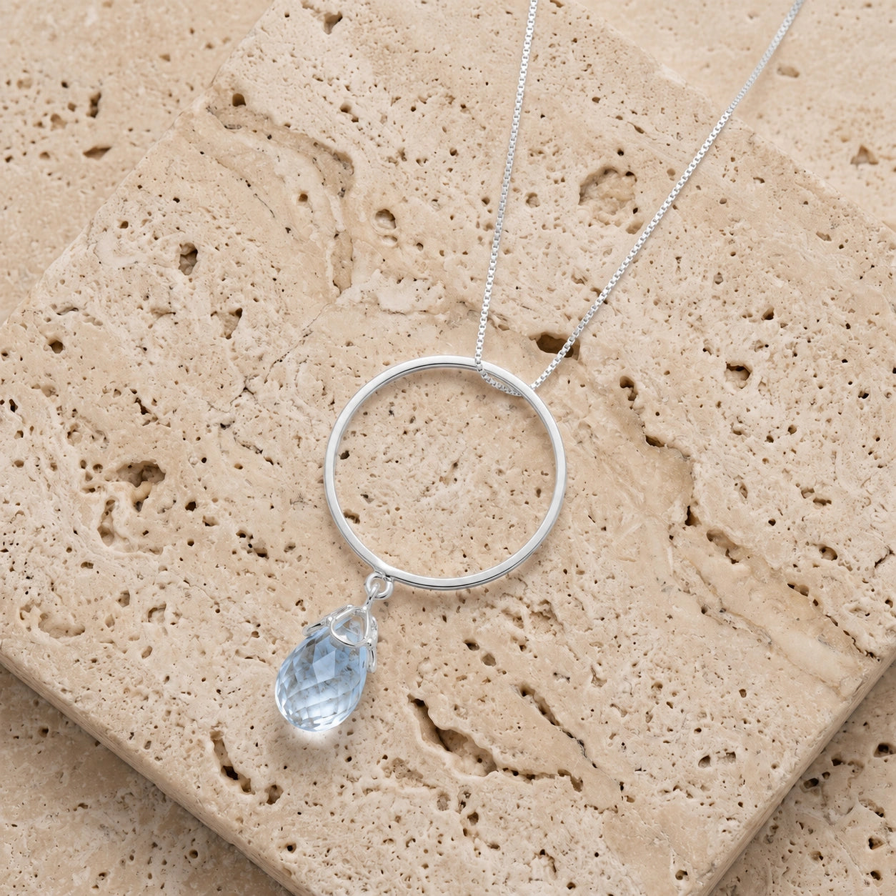White Gold Blue Topaz — Ardenia