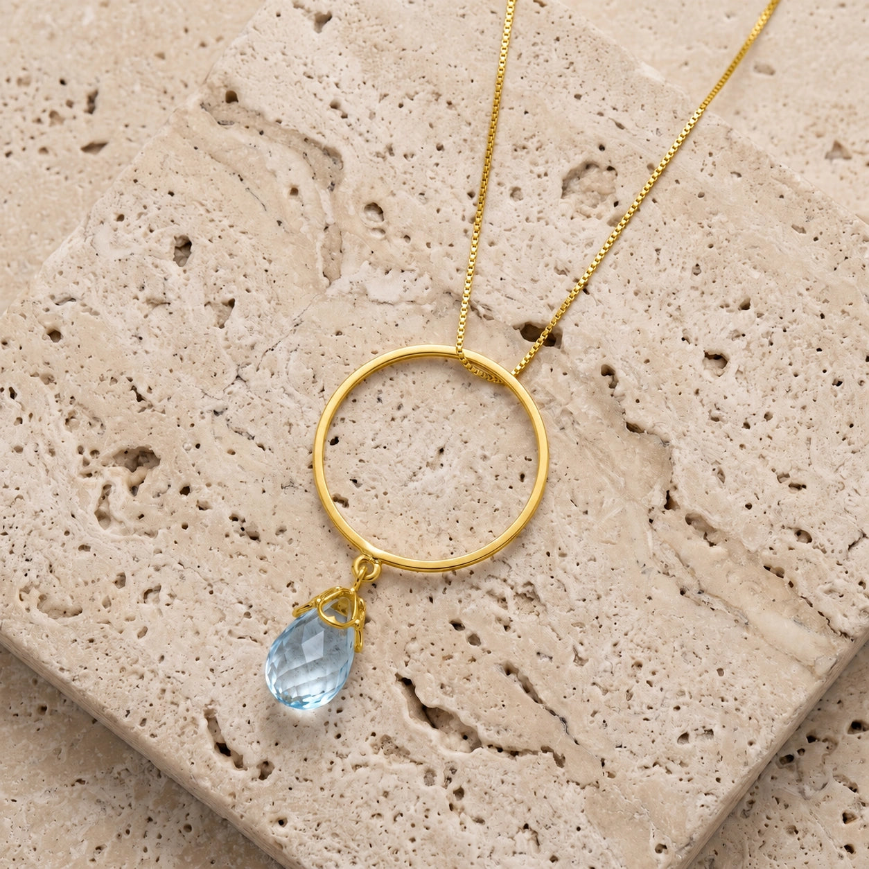 Yellow Gold Blue Topaz — Ardenia