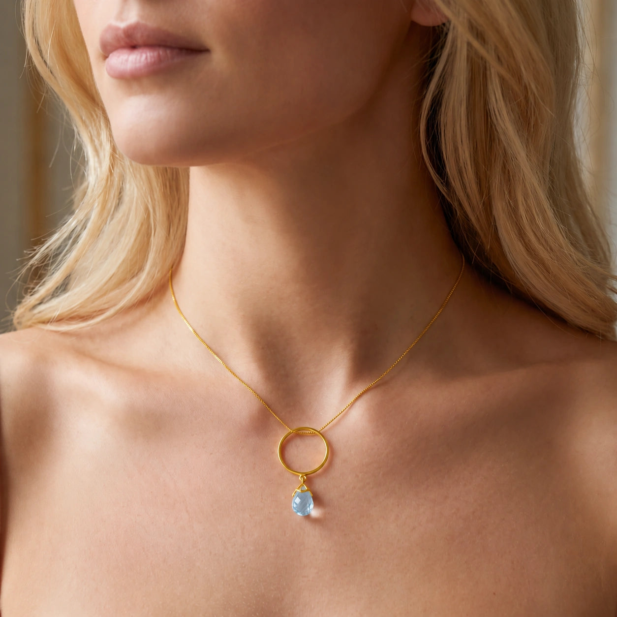Yellow Gold Blue Topaz — Ardenia