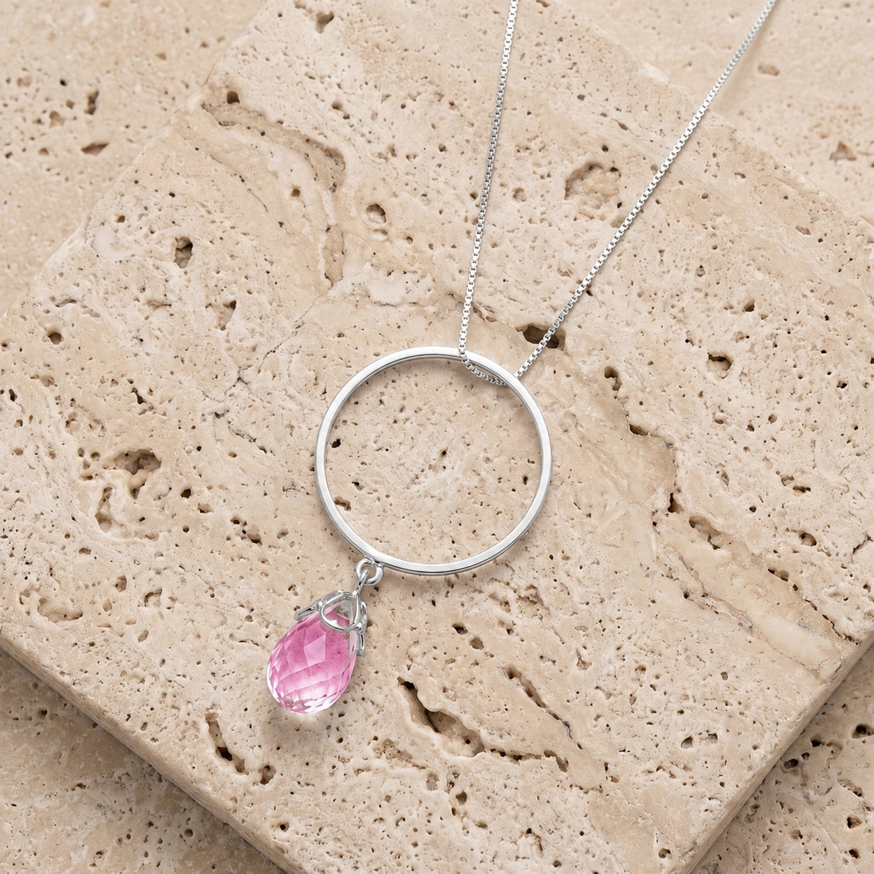White Gold Pink Topaz — Ardenia