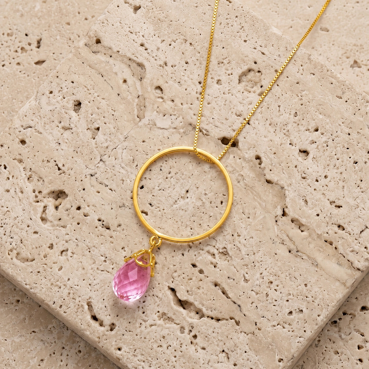 Yellow Gold Pink Topaz — Ardenia