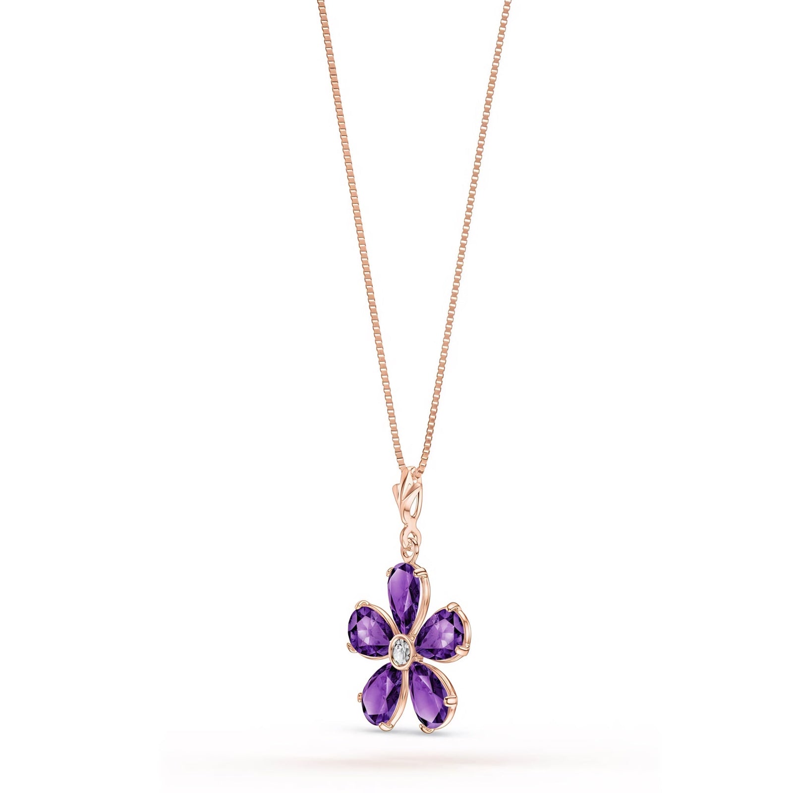 Rose Gold Radiance Necklace Peridot 10K — Felicita