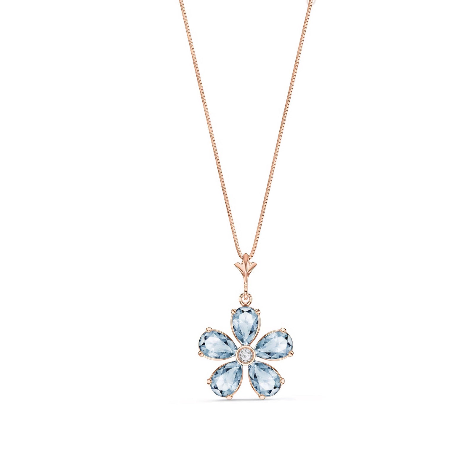 Rose Gold Radiance Necklace Amethyst 10K — Felicita